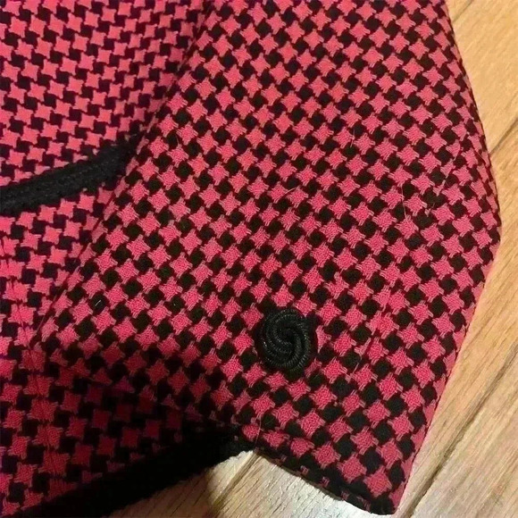 Pendleton Women's Wool Blazer Size 16 Multicolor Houndstooth Vintage - Picture 3 of 8